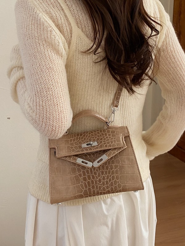 Crocodile Tattoo Kelly bolso pequeño para mujeres 2026 nuevo estilo de lujo ligero transfronterizo de alta sensación de alto rendimiento bolso de hombro único