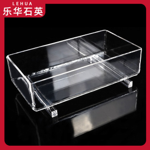 Quartz Glass Square Cylinder Processing High Light Transmittance Quartz Square Cylinder Quartz Square Box Acid and Alkali Resistant Quartz Cleaning Tank Wholesale