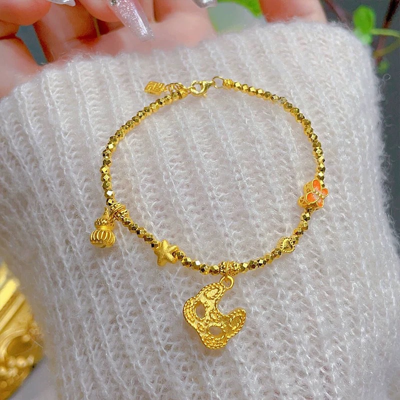 Vietnamese gold charm fox mask butterfly bracelet female niche light luxury design hand jewelry for girlfriend_voghion.com