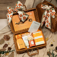 复古藤编手提篮伴手礼收纳编篮高级感伴娘回礼实用生日小礼物礼盒