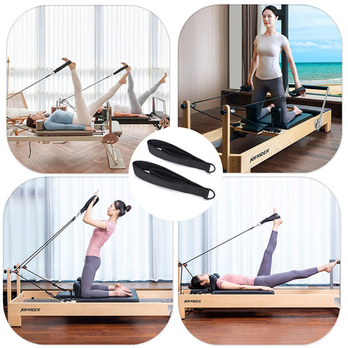 Double Loop Pilates Yoga Ankle Buckle Yoga Double Loop Handle Belt Fitness Handle Yoga Foot Buckle Belt Tension Band