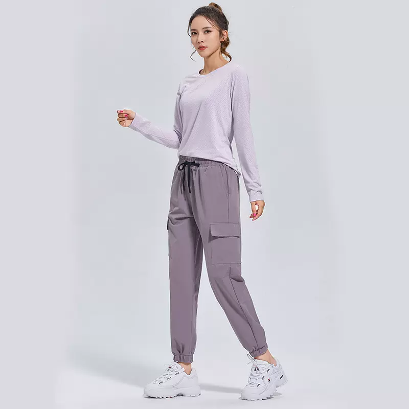 工厂批发束脚工装休闲裤女夏装新品宽松舒适休闲裤子大码运动裤女