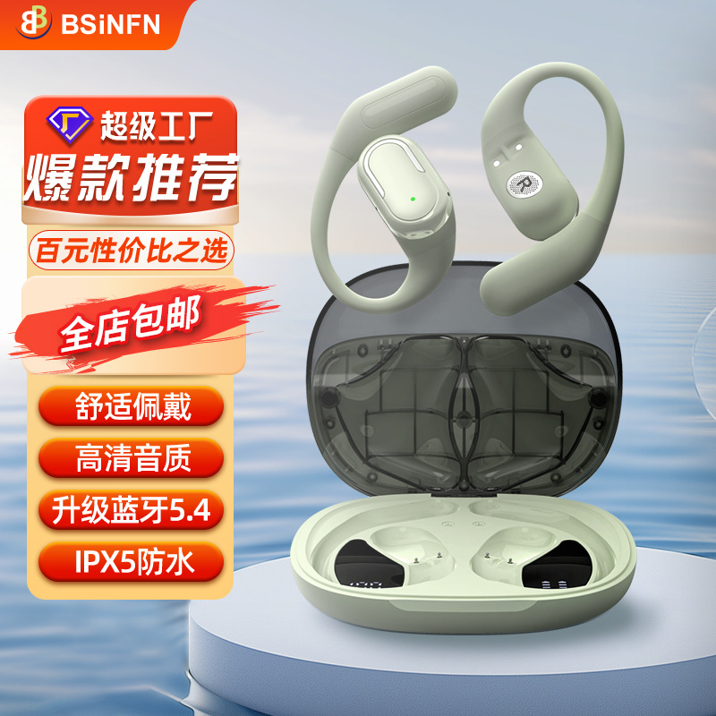 Nuevos auriculares inalámbricos de alta calidad de voz conducción de ruido conductor de alta calidad de llamada a prueba de agua larga duración auriculares Bluetooth abiertos