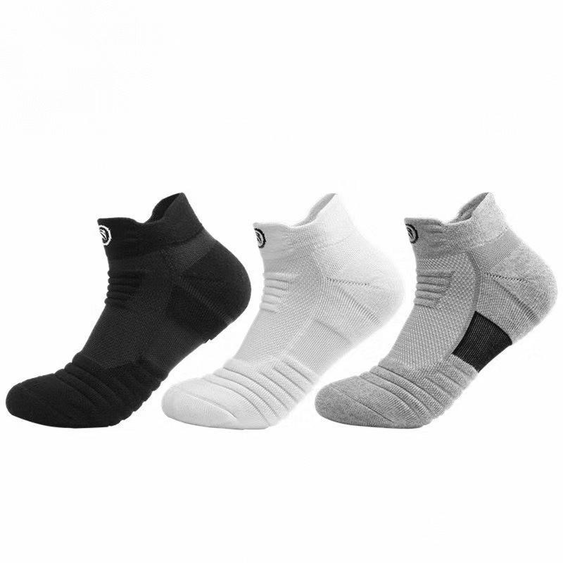 Cross-Border Socks Men's Professional Sports Socks Spring and Summer Short Socks Mesh Breathable Running Basketball Socks Thickened Towel Bottom