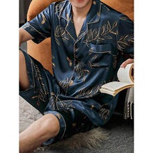 G 60257 Silk Satin Mens Pajamas ��ɫ˿��˯�� �羳ŷ��