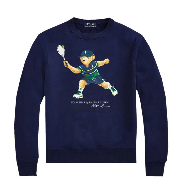 2025 explosión spot polobear co-marcado cuello redondo oso Ralph Lauren otoño pareja de hombres y mujeres suéter