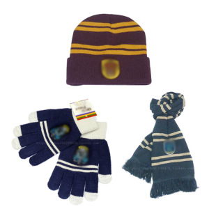 Hp Peripheral Gralan~~Fuduo Gloves, Scarf and Hat Set Three-Piece Set