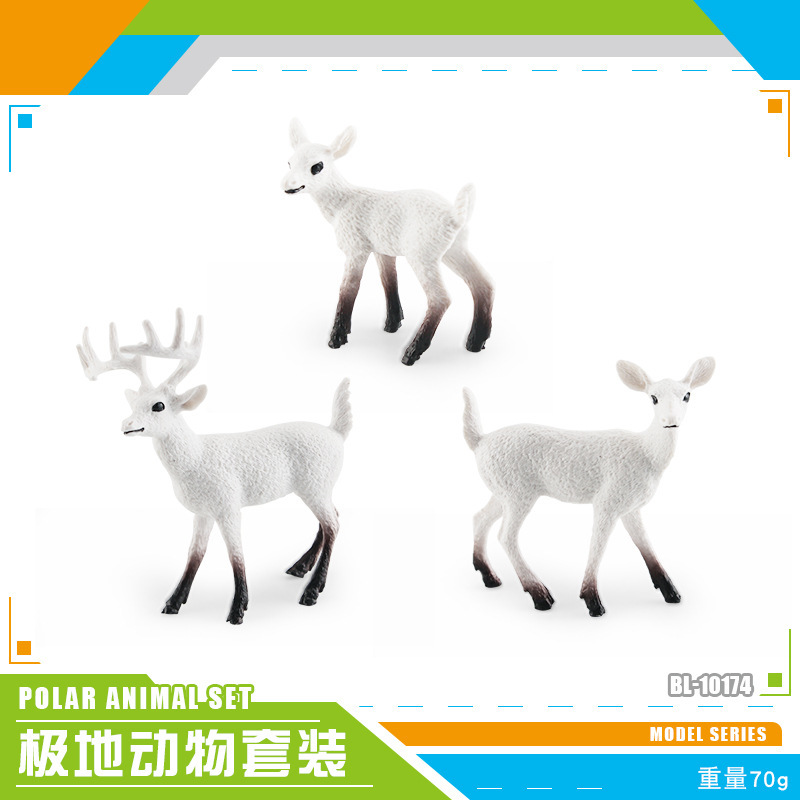 Exportación transfronteriza simulación modelo de animales polares mini animales de invierno ártico beluga morsa cognición educación temprana decoración