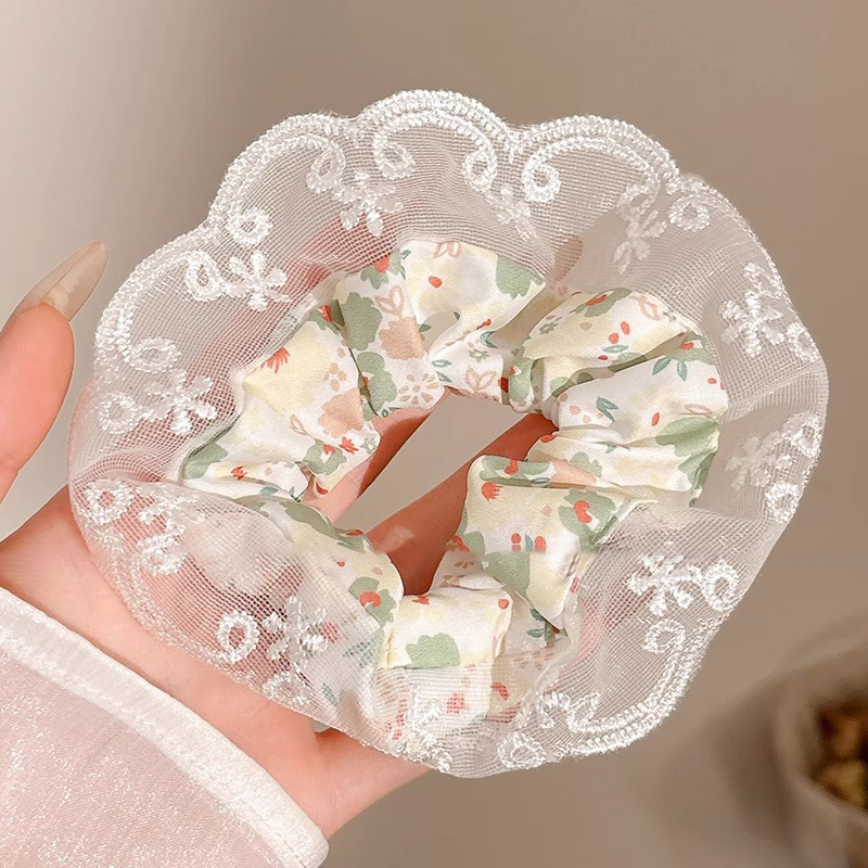 Anillo de cabello perezoso coreano cuerda de cabeza intestino grande niñas de alto nivel de la sensación de cabello de alta elasticidad correa de cabello de cabello super grande