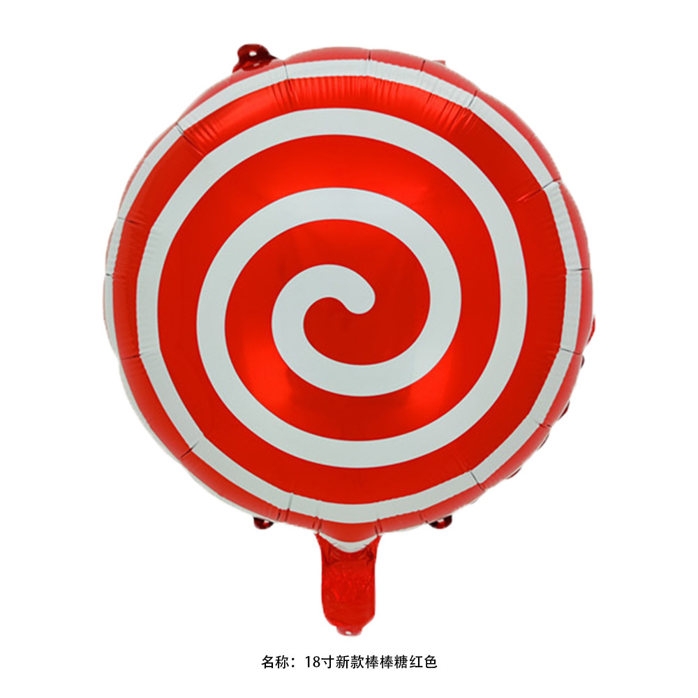 2024 nueva caja de regalo de globo de Navidad muletas dulces molino de viento Lollipop globo de Navidad decoración