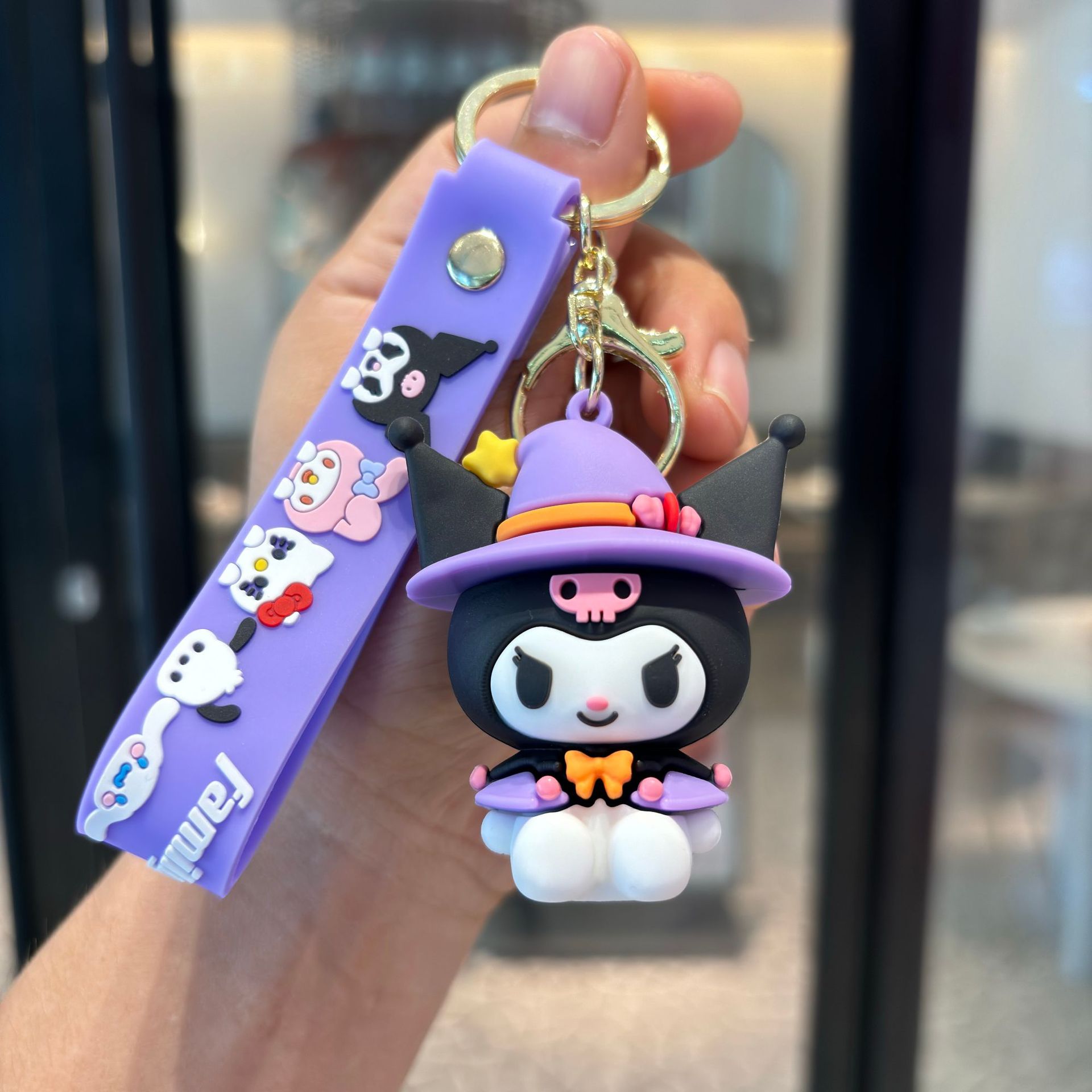 Sanrio Colomi Keychain, adorable muñeca Melody, colgante, bolso, accesorios, garra de bebé, pequeño regalo.