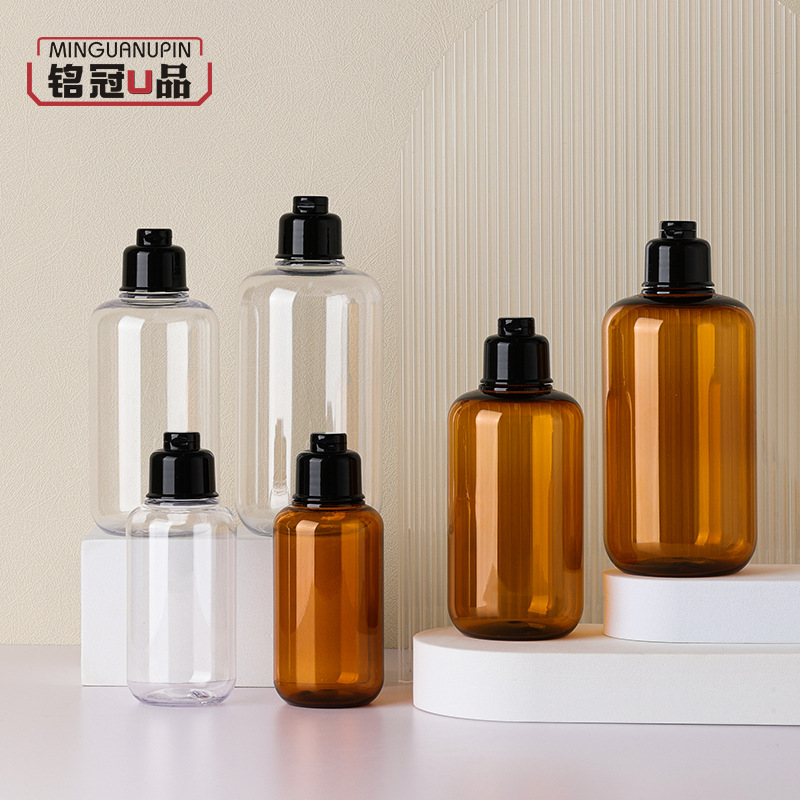 300 envases botella de rocío puro Guangzhou cosméticos sub-envase 200 stock botella de plástico al por mayor 100