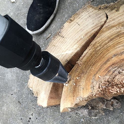 Cross-border firewood splitting drill bit, firewood splitting artifact, household electric drill, wood breaking tool, rural splitting wood fire splitting cone drill bit