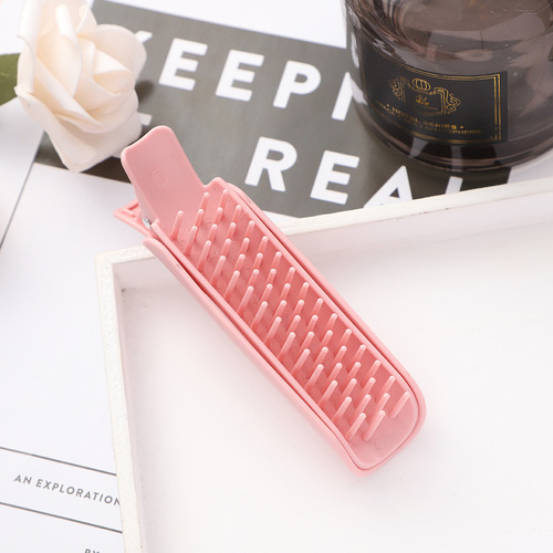 Japanese and Korean solid color hair clips wholesale hair root cushion fluffy curling barrel lazy style fixed seamless bangs clip