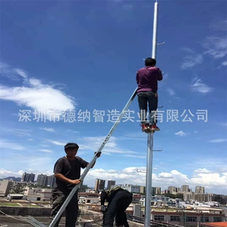 通讯塔厂家 抱杆信号塔 楼顶抱杆 5G桅杆杆 单管通信塔单管塔赛德
