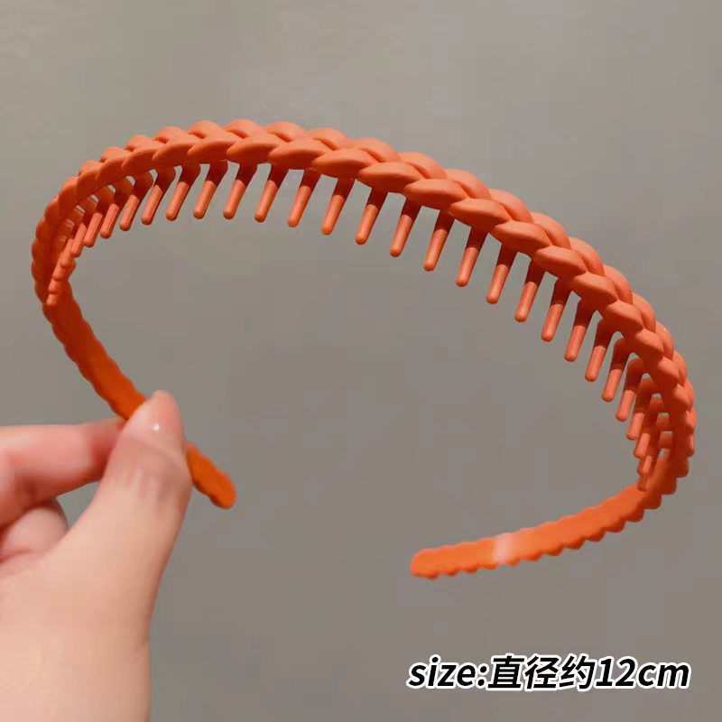 26#磨砂辫子橘色