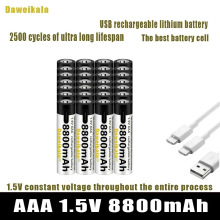 1.5V AAA 8800mAh USB ���늳أ��b����ˡ��L�ȵ�늄����늳�