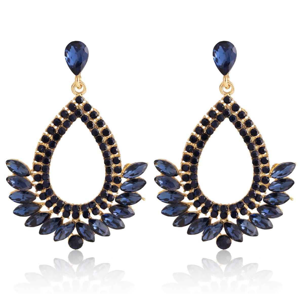 16g Weight Alloy Ear Needle Material Zircon Inlay Material Drop Earrings Classification 1 Pair Quantity Holiday, Daily Occasion Alloy Material Water Droplets Pattern Spring&Summer Season Women's Gender Inlay Design Vacation, Simple Style Style 1 Pair Vacation Simple Style Water Droplets Inlay Alloy Zircon Drop Earrings 16