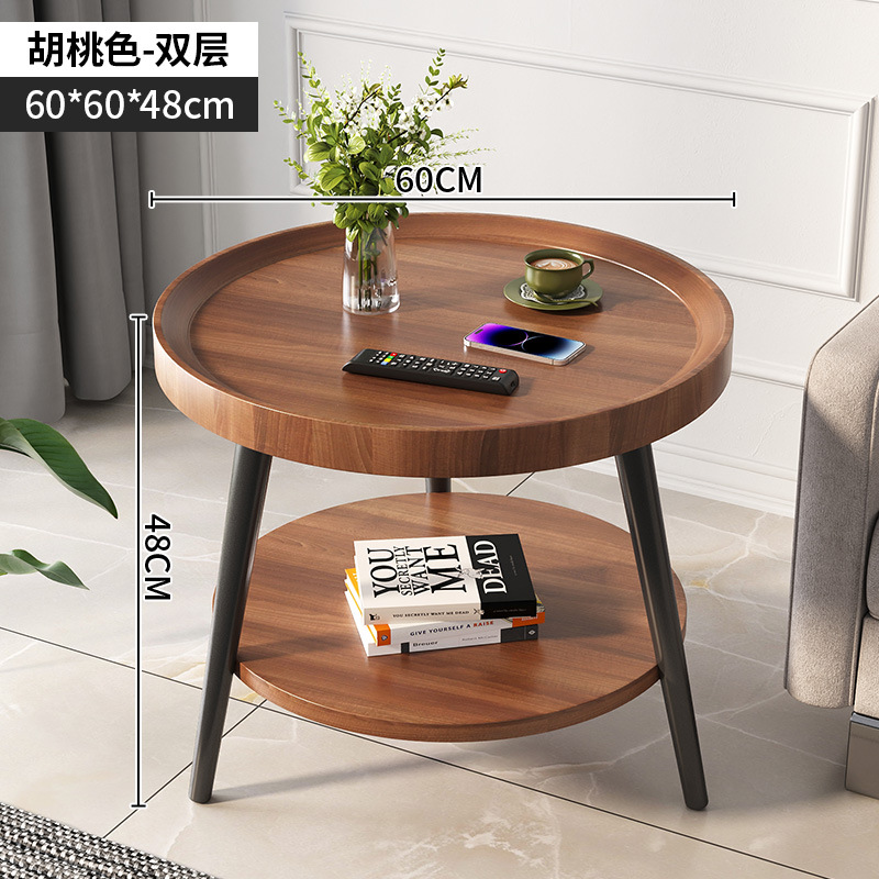 [심플모델] 월넛컬러 더블레이어 60*60*48CM