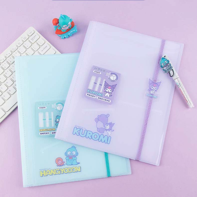 Гуанбо канцелярские товары Подлинная Sanrio Kuromi Клоунская Рыба Hanton Информация книга A4 Учебный тестовый лист данные хранения