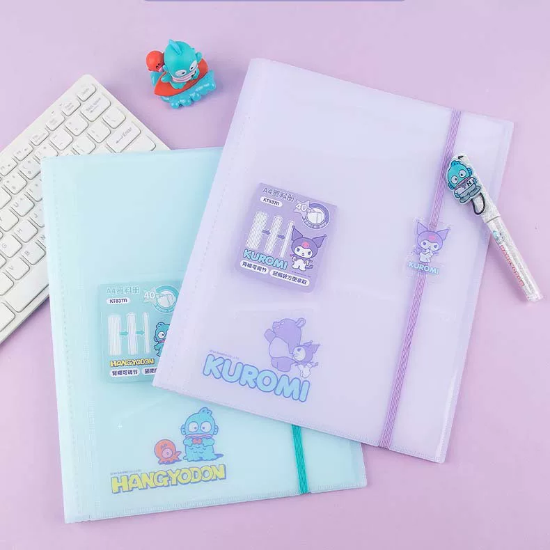 Гуанбо канцелярские товары Подлинная Sanrio Kuromi Клоунская Рыба Hanton Информация книга A4 Учебный тестовый лист данные хранения