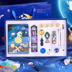 火漆印章全套創意復古禮盒多色蠟粒套裝封口蠟六一學生畢業日禮物