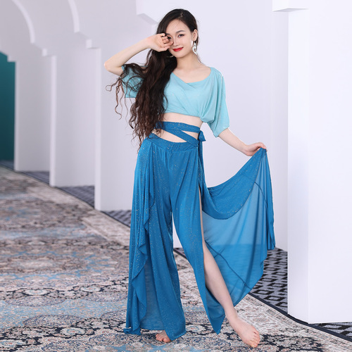 Dancer, belly dance costume for women, new suit, autumn group suit, petal trousers, performance suit, practice suit 5566