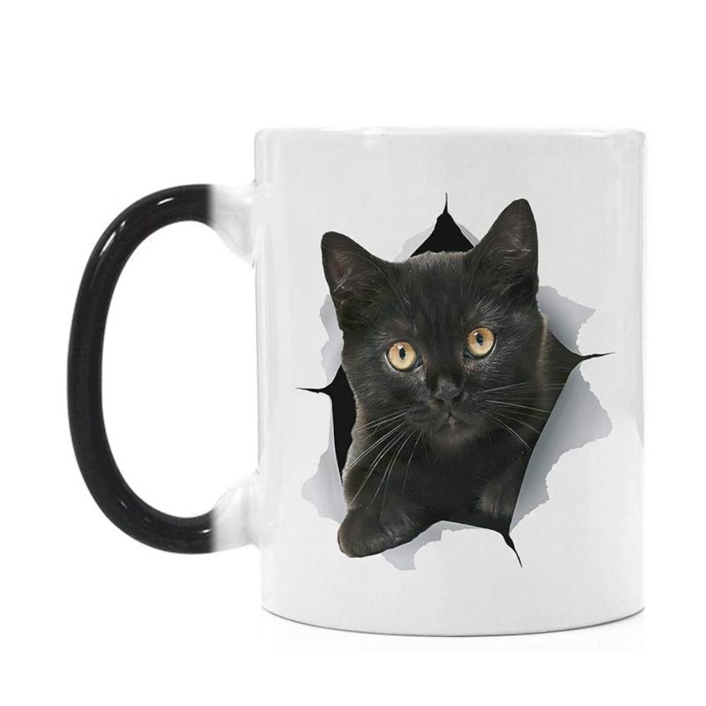 Soporte para Amazon una taza DIY 11OZ taza negra taza blanca taza de cambio de color taza