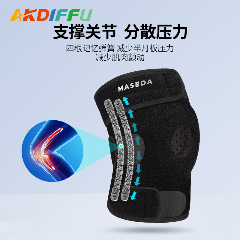 Deportes de compresión correa rodilla baloncesto montar al aire libre rodilla respirable meniscal rodilla cubierta de articulación correr