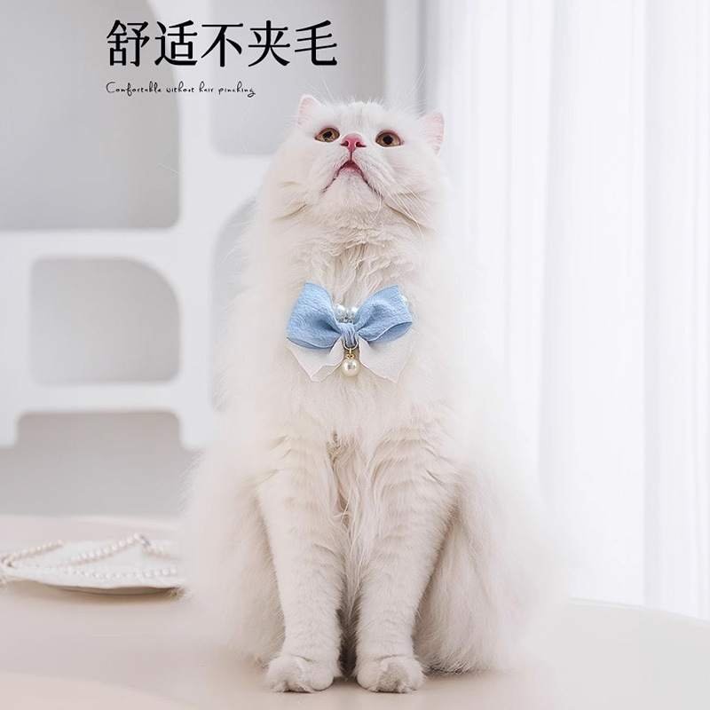 Gato collar decoraciones mascotas lindo cuello bufanda paño muñeca gato gatito ajustable verano gato collar
