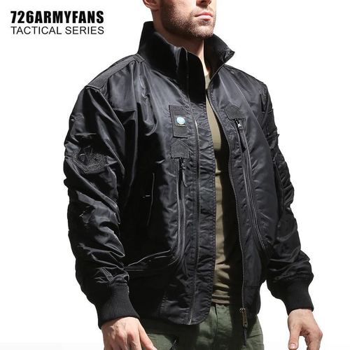 【726】Southeast Asian Military Enthusiast Jacket Air Force Pilot Single Jacket Men's Baseball Suit Tactical Stand Collar Outerwear Men