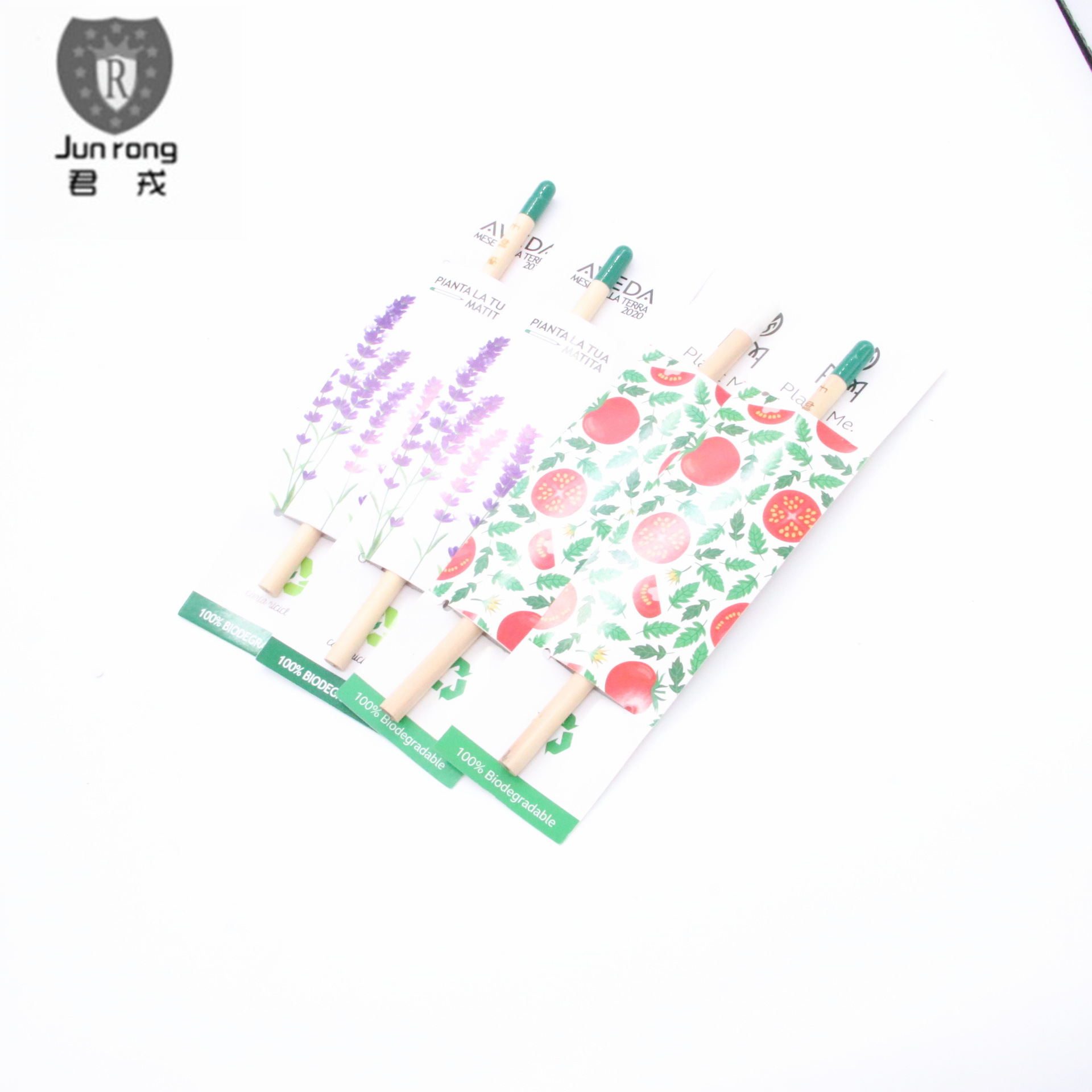 Lápiz de semillas Lápiz de brotes Embalaje de una sola tarjeta de papel Tarjeta de papel universal en stock Lápiz de recarga HB al por mayor