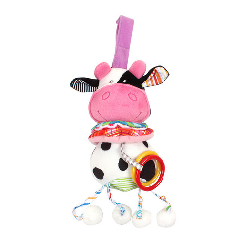 DOLERY Baby Animal Music Bell Car Hanging No Battery Required Baby Stroller Hanging Bell Plush Toy