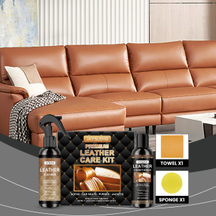 Jaysuing Leather Care Kit Leather Sofa Jacket Leather Shoes Wallet Cleaning Decontamination Maintenance Care