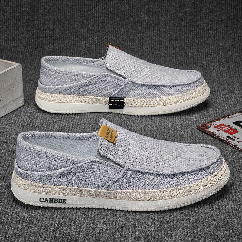 Zapatos de lona casuales bajos de verano, cómodos viejos zapatos de tela de Beijing para hombres transfronterizos con suela suave transpirable de un pie zapatos para hombres image 4