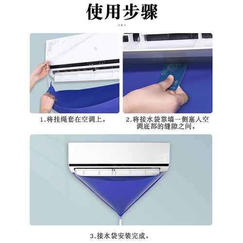 Home Air Conditioner Drain Pan Cleaning Tool Set, Universal Condensate Tray Cleaner, Wall Mounted Inverter Air Conditioner Water Collection Tray Cleaning Kit