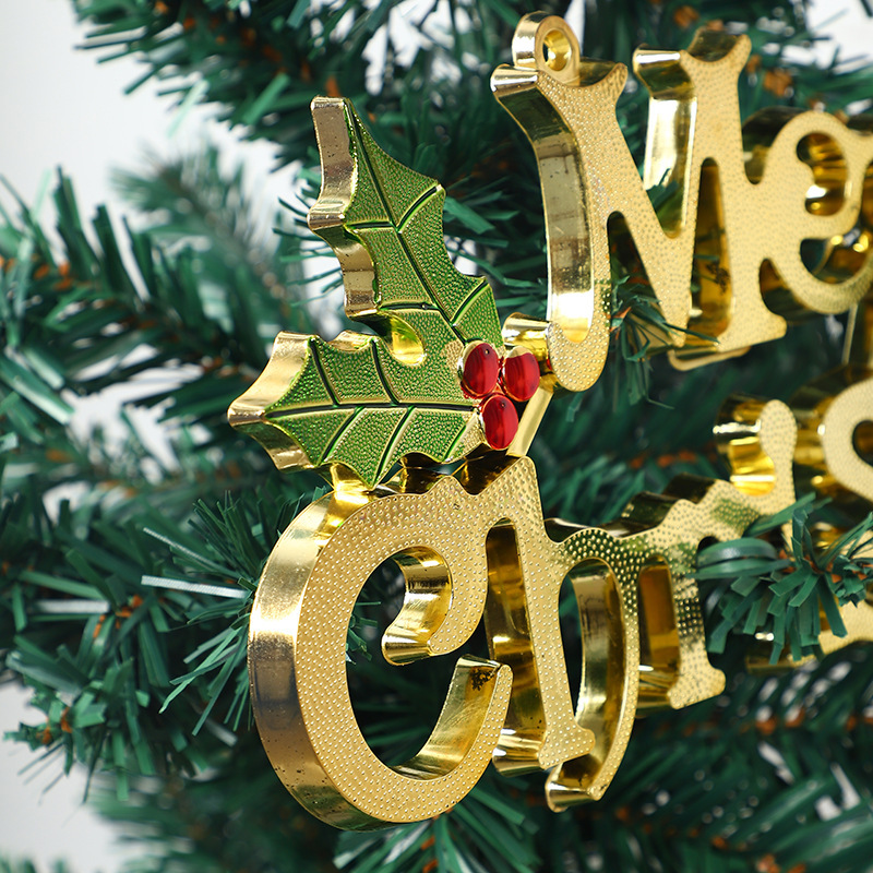 クリスマスクリエイティブ立体アルファベット牌クリスマスツリー英語アルファベット装飾看板アクセサリークリスマス楽しい装飾牌|undefined