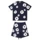 Cross-border wholesale Denim European and American tide brand kapok short sleeve suit foam printing high street T-shirt for men and women summer FOG