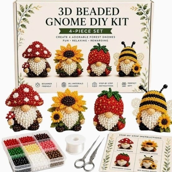 Kit de Cuentas de Animales DIY 3D Plástico