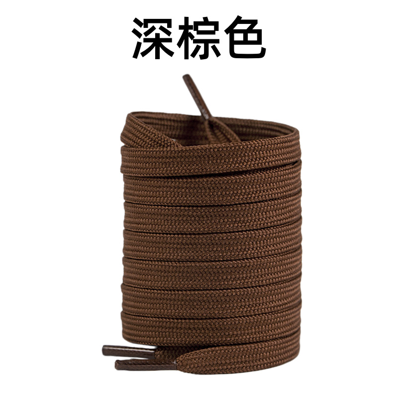 8mm de ancho poliéster doble capa plana engrosada cordón de zapato adaptar a la fuerza aérea No. 1 zapatos deportivos casuales cordón de zapato en stock image 22