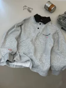 Футболка polo для мальчиков осенний детский лонгслив свитшот