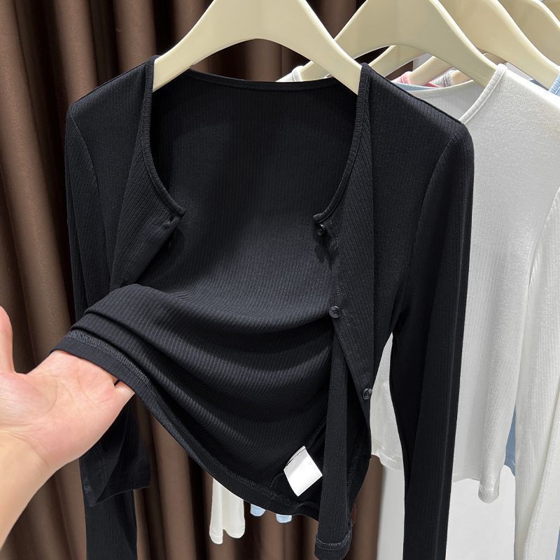 グレーの春と秋のニットセーター、女性用日焼け止めカーディガン、サマーアウターサスペンダースカート、ショール、エアコン付きブラウス、トレンディなジャケット|undefined