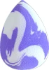 Drop-shaped, two-color