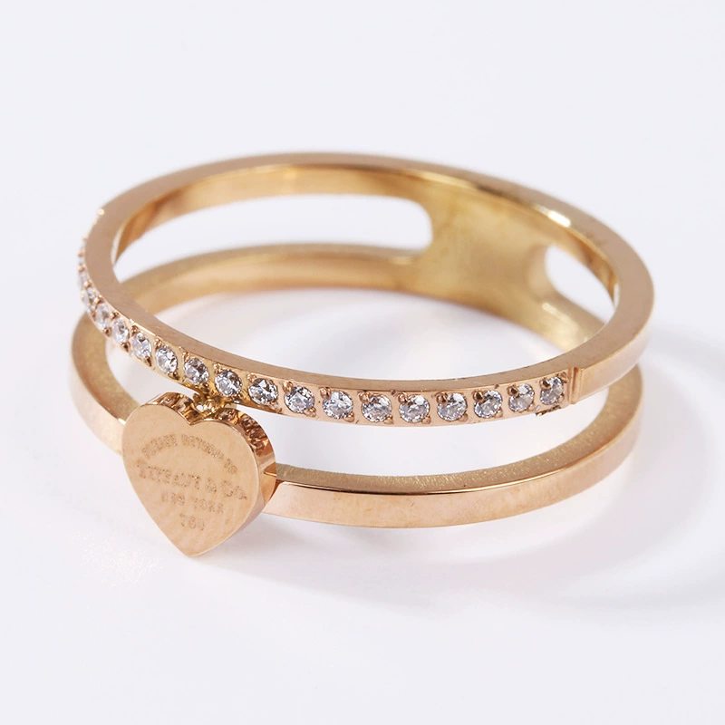 Small design brand retro ring, European style, light luxury style, on index finger