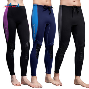 Dive&Sail 3mm Diving Pants Men's Split Thickeneded Warm Diving Pants Women's Snorkeling Surfing Sailing Swimming Pants