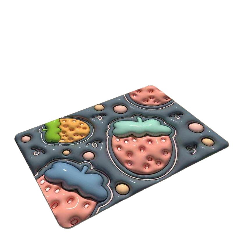 3d Illusion Bathroom Mat Super Absorbent Non Slip Chenille Rug_voghion.com