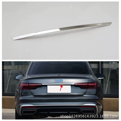 Suitable for 20Audi·17 Audi Şüşə kənarı xromları/moldingləri - stainless-steel-silver-silver-lettering-on-rear-trim1m