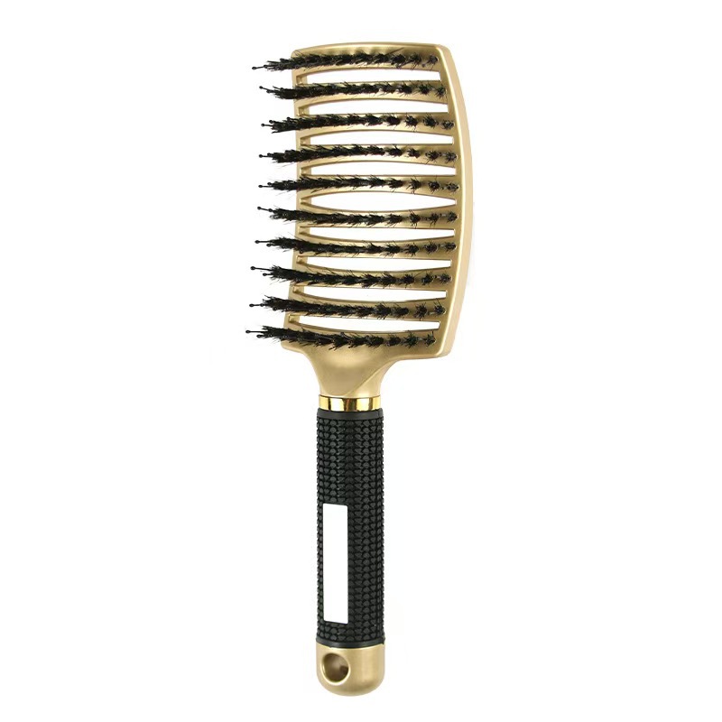 Golden double hair [large curved comb with rubber coating]