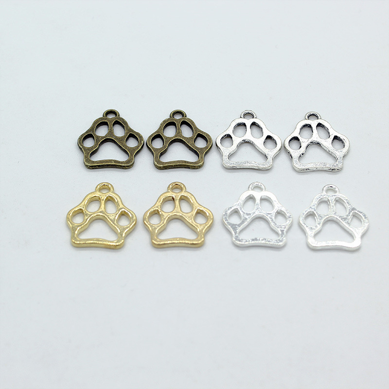 5色 复古合金diy饰品配件 熊爪 小挂件  D902