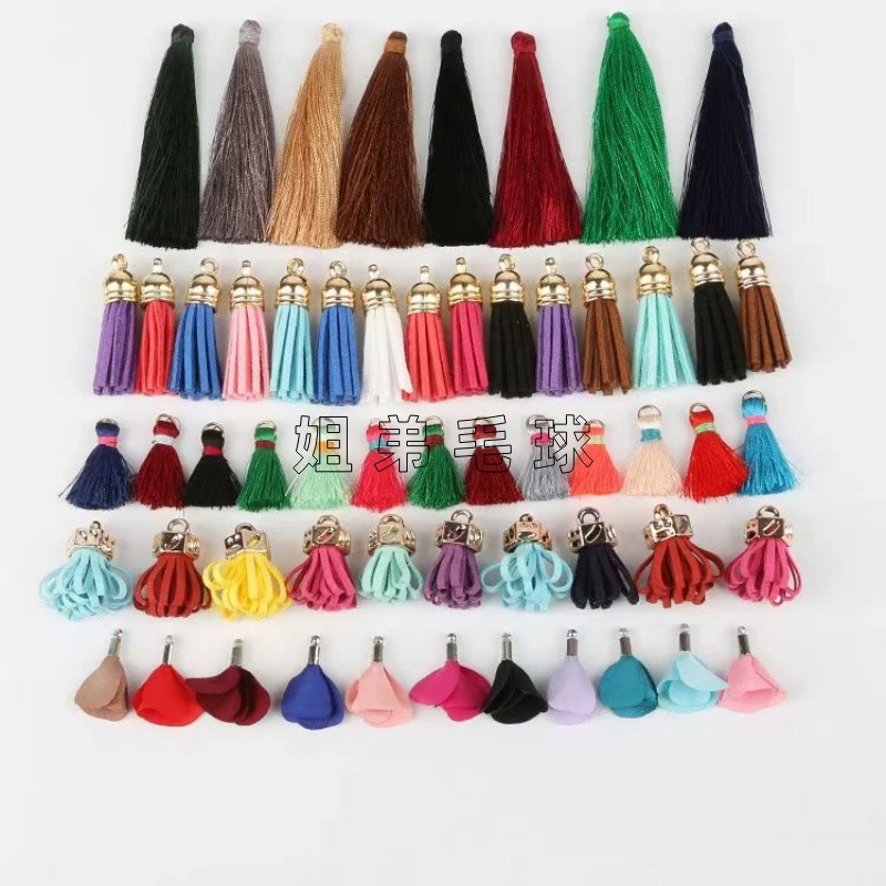 Cheap Wholesale DIY Accessories Lanyard Polyester Small Tassel 3Cm/5Cm Tassel Accessories Tassel Tassel Tassel